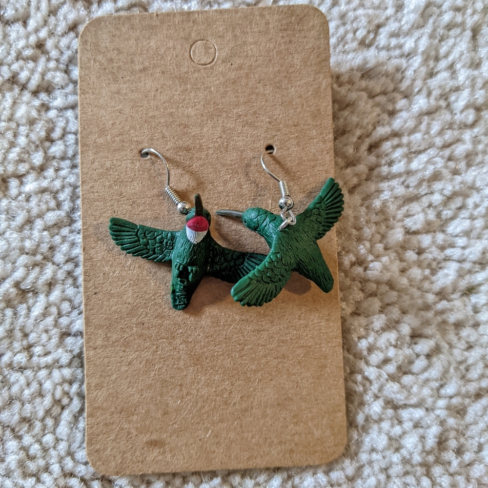 Hummingbird earrings - Picture 2 of 2